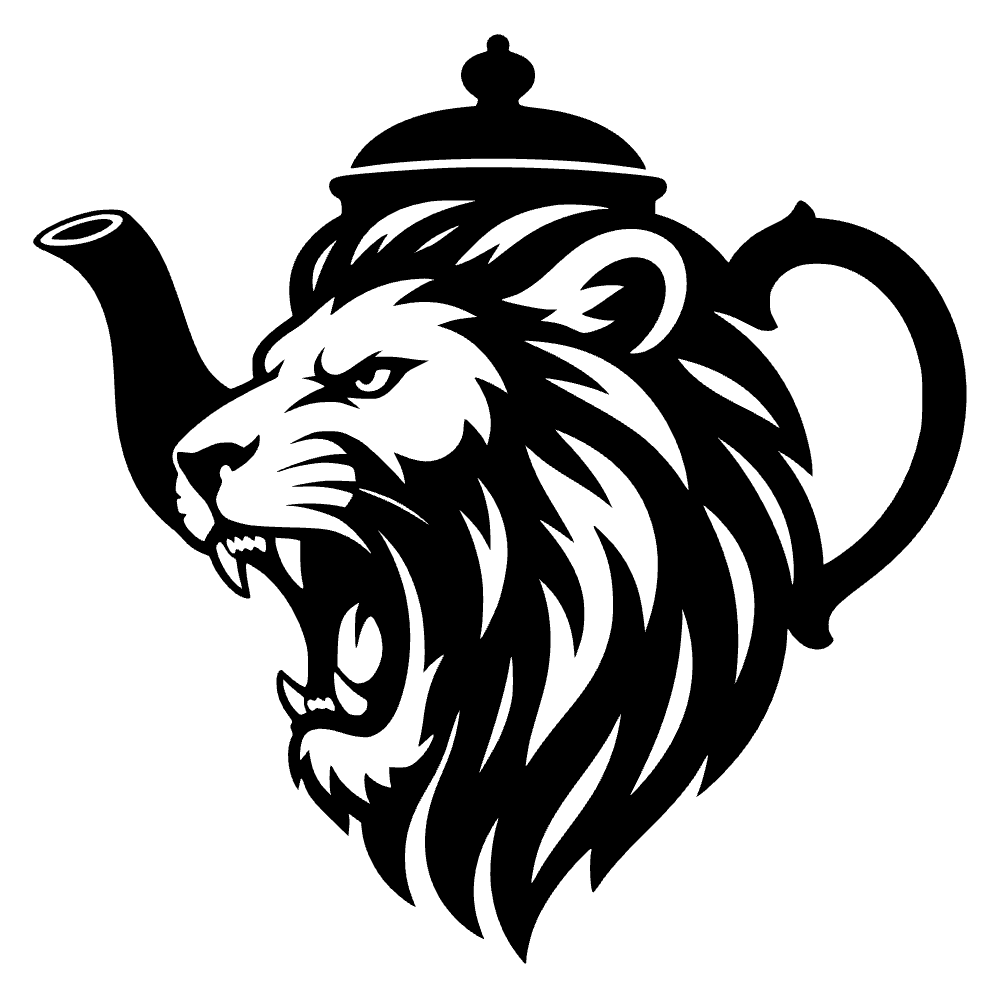 Teapot Shaped Like Roaring Lion SVG cut file