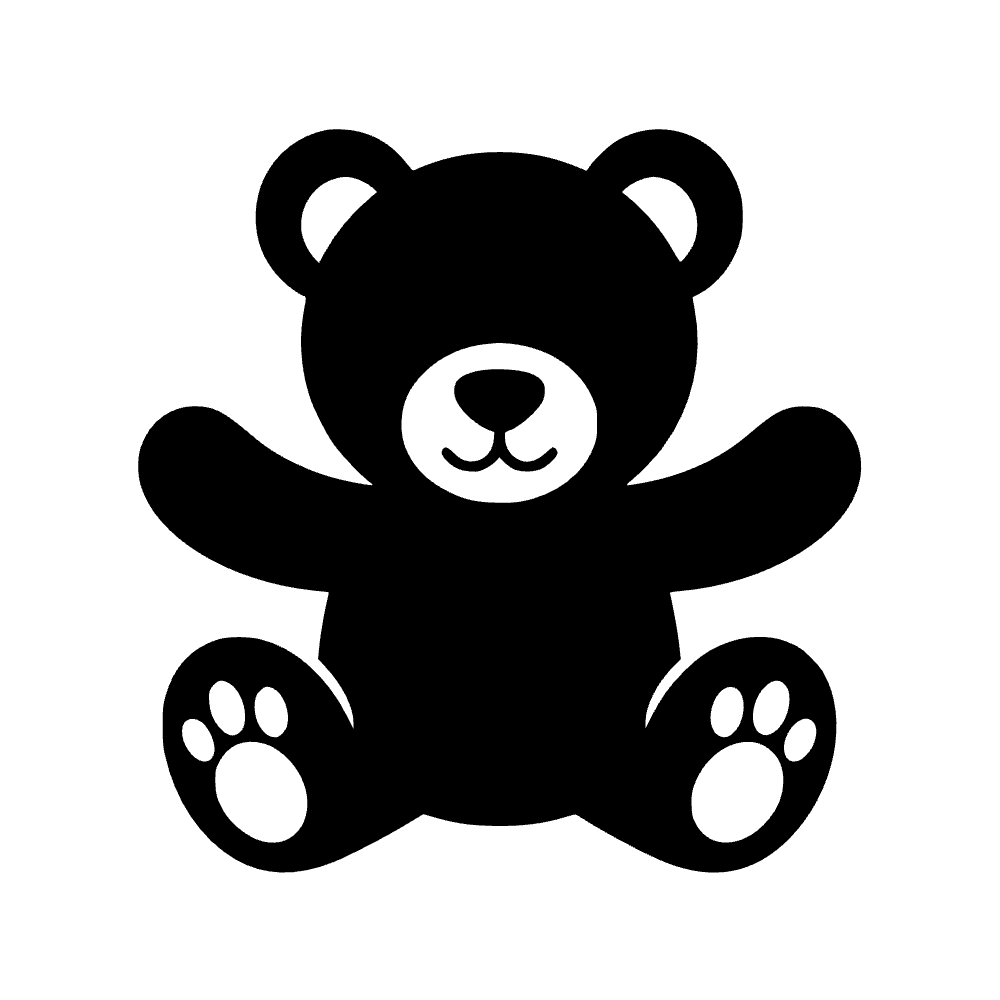 Icono de oso de peluche — archivo SVG