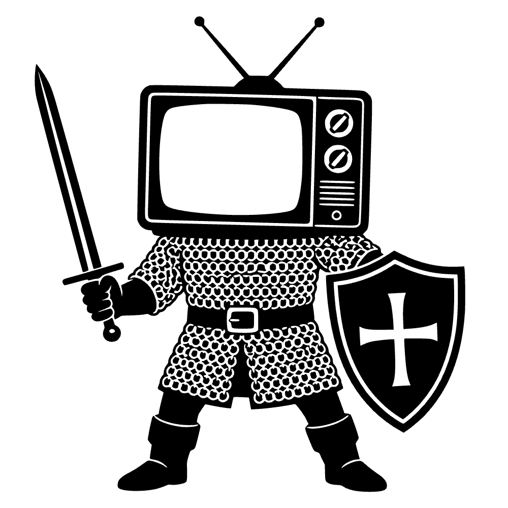 Televisor con icono de protección — archivo SVG