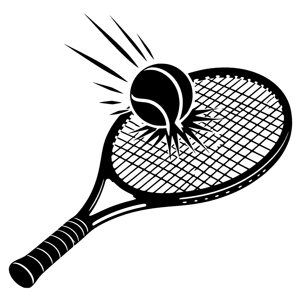 Pelota de tenis rebotando — archivo SVG