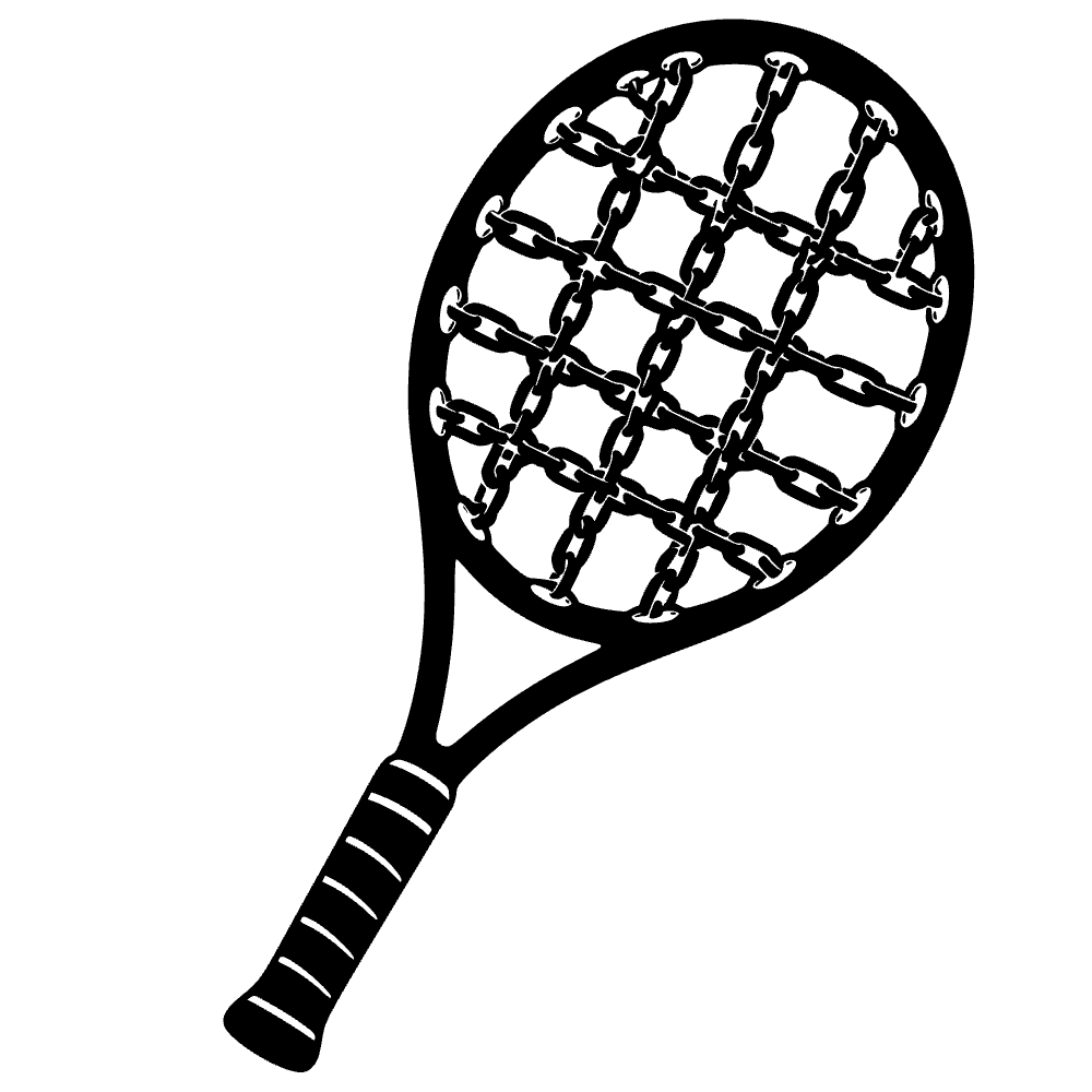 Ícono de raqueta de tenis — archivo SVG
