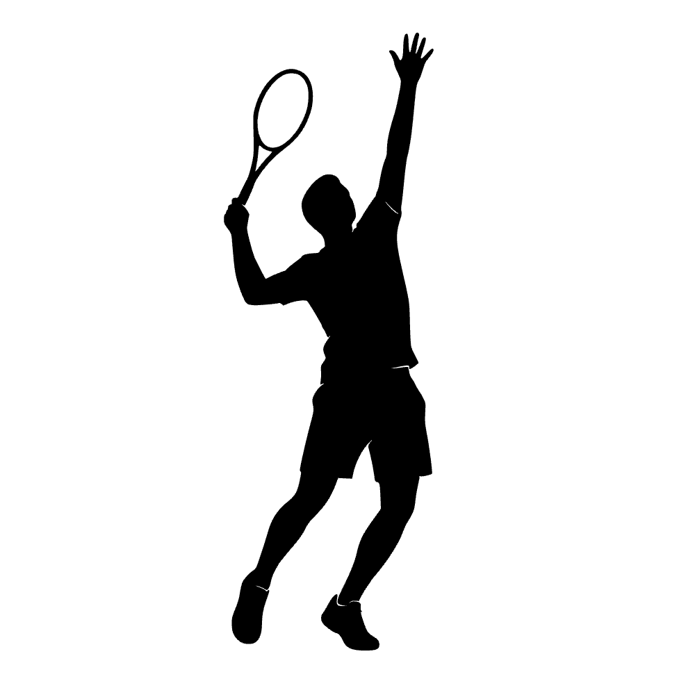 Jugador de servicio de tenis — archivo SVG