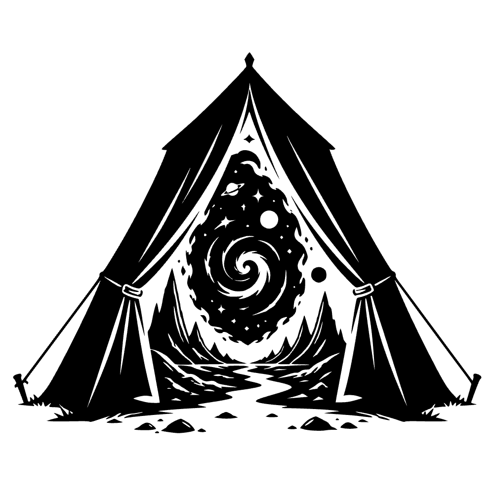 Tent Opening Reveal Portal SVG cut file preview
