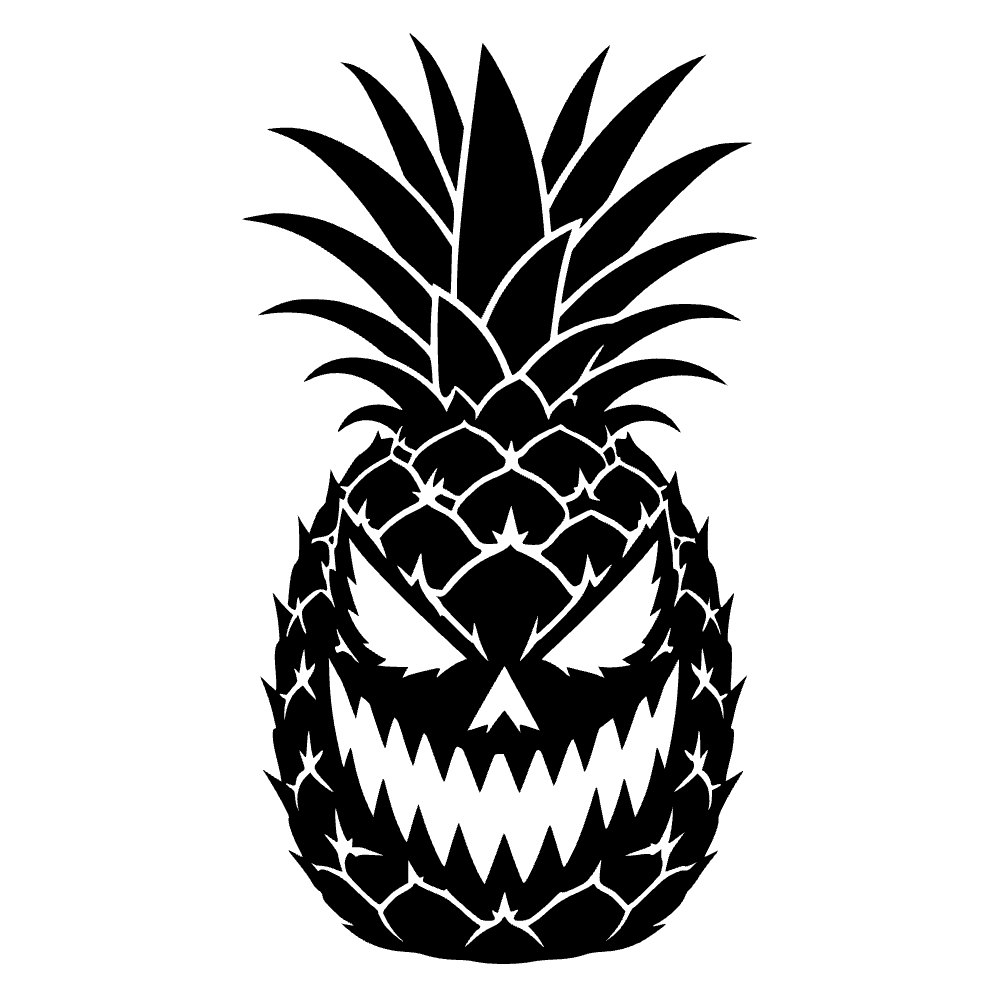 Piña brillante aterradora — archivo SVG