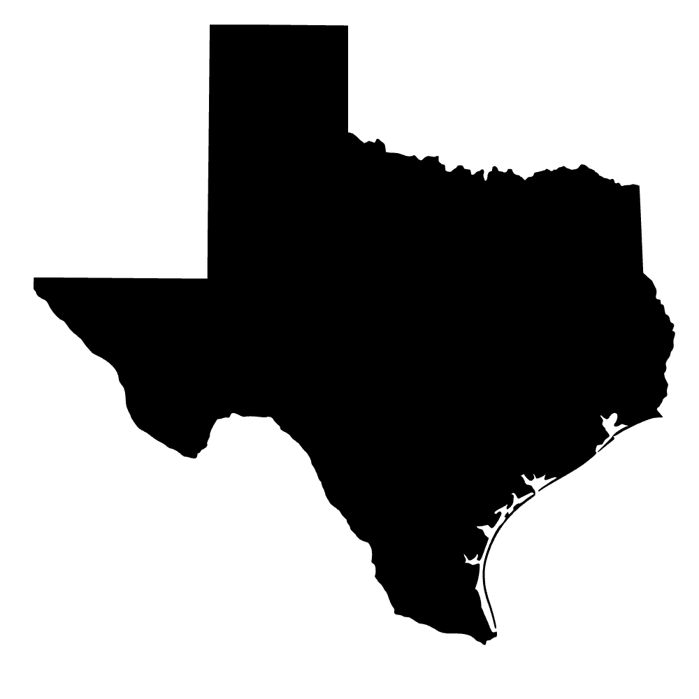 Mapa de Texas — archivo SVG