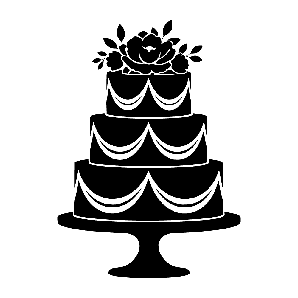 Pastel de boda de varios pisos — archivo SVG