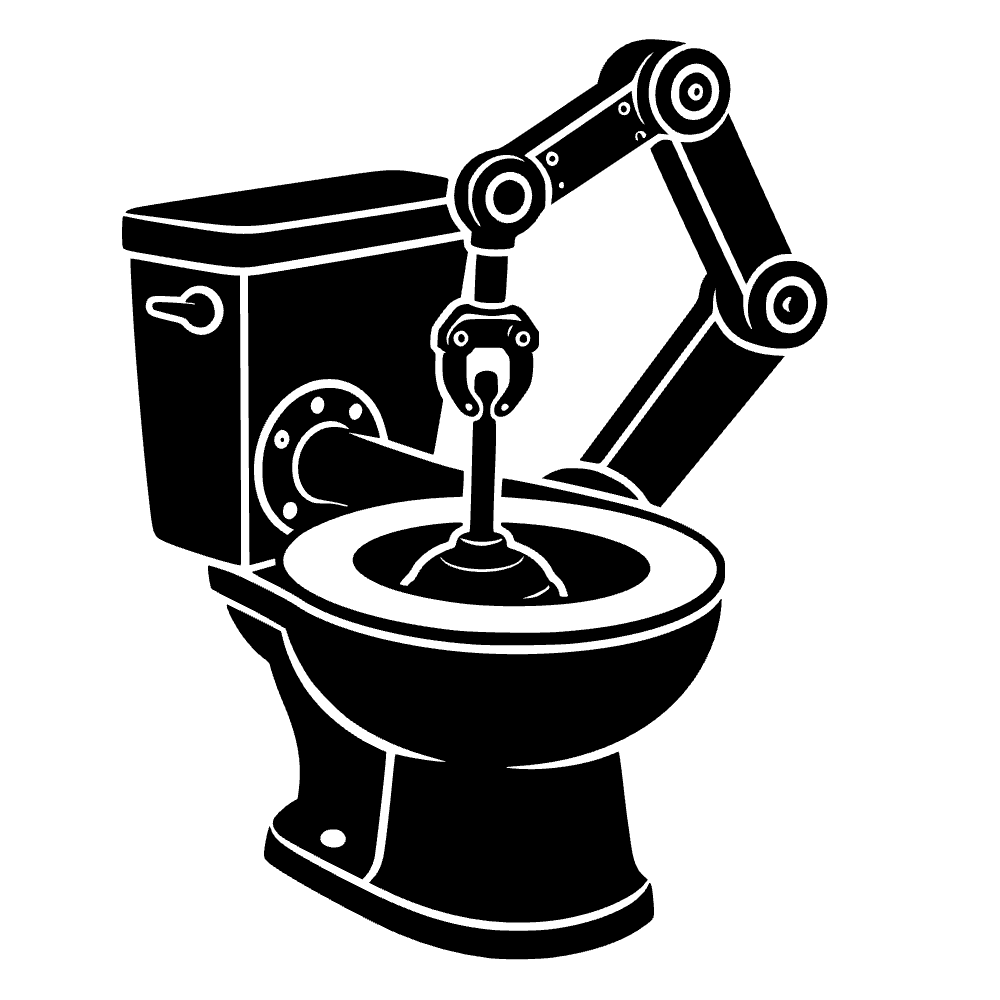 Toilet Plunging Icon SVG SVG cut file preview