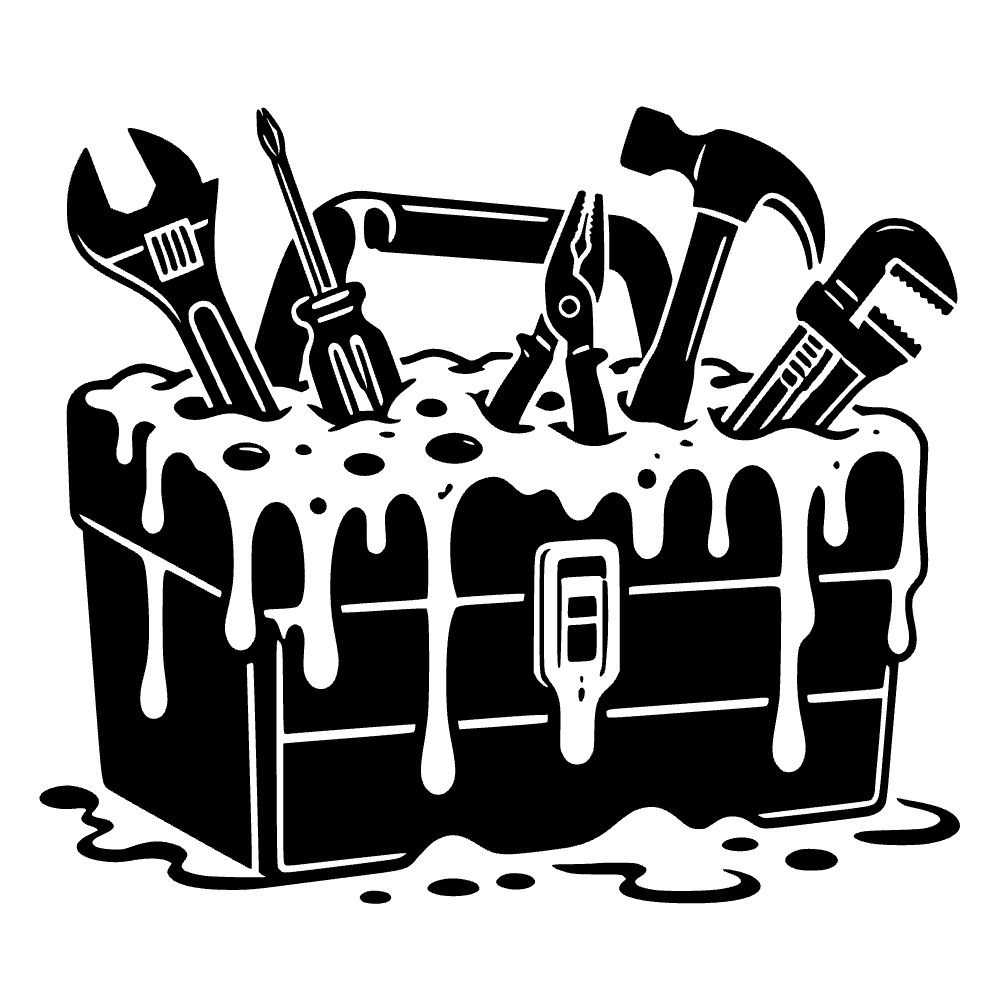 Toolbox Overflowing Slime SVG cut file preview