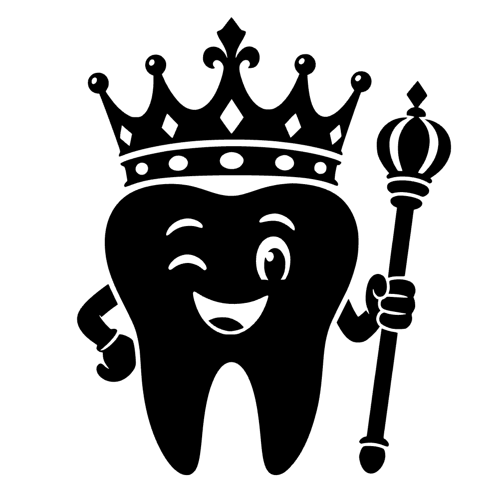 Tooth Wearing King SVG cut file preview