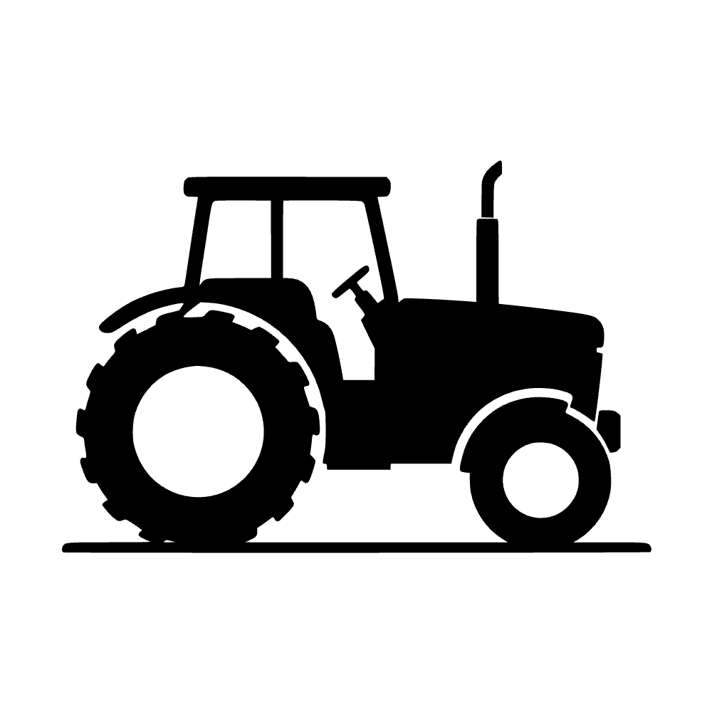 Tractor Side Profile SVG cut file preview