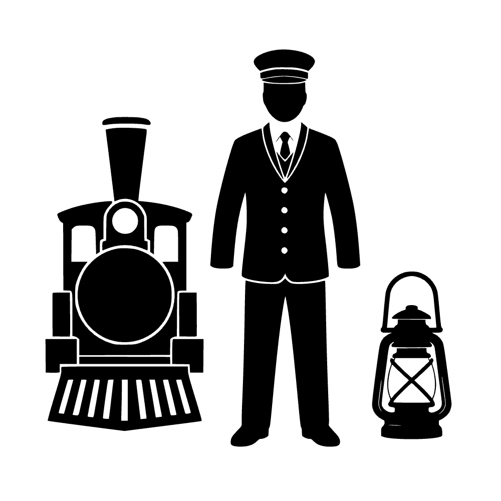Linterna de conductor de tren — archivo SVG