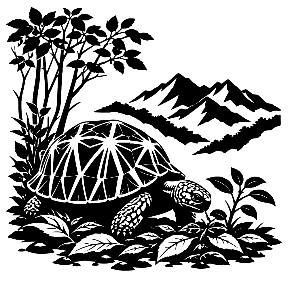 Tortuga de Travancore — archivo SVG