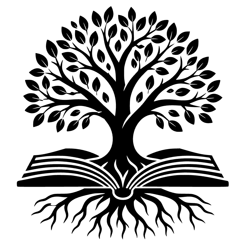 Árbol creciendo de un libro — archivo SVG