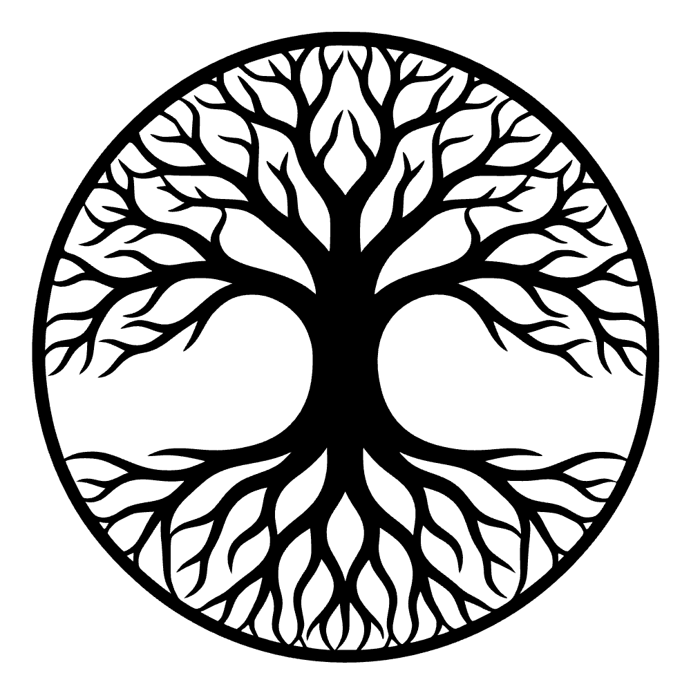 Tree Life Spreading Branches SVG cut file preview