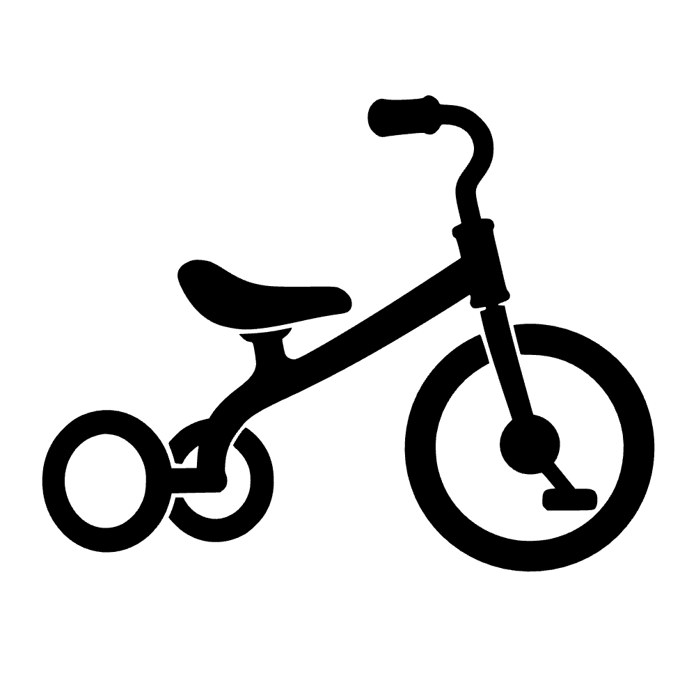 Bicicleta de tres ruedas — archivo SVG