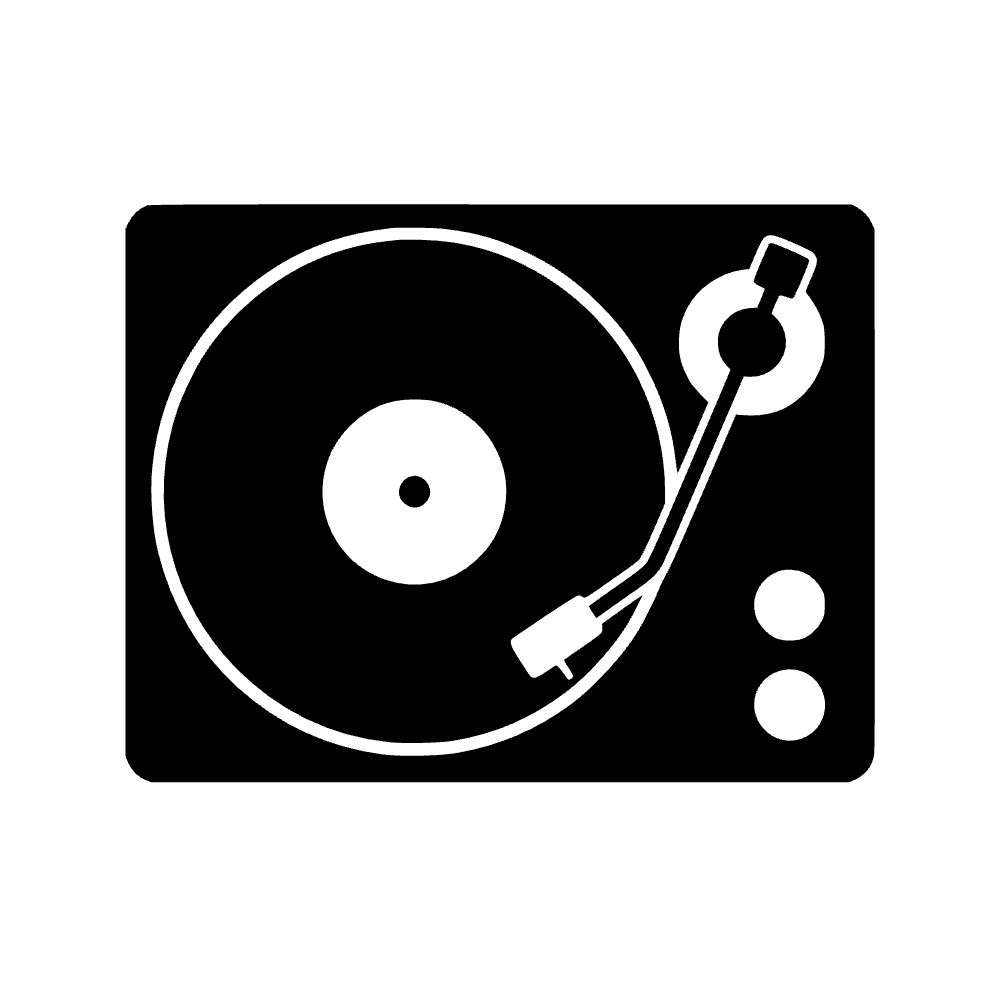 Turntable Record Player SVG cut file preview