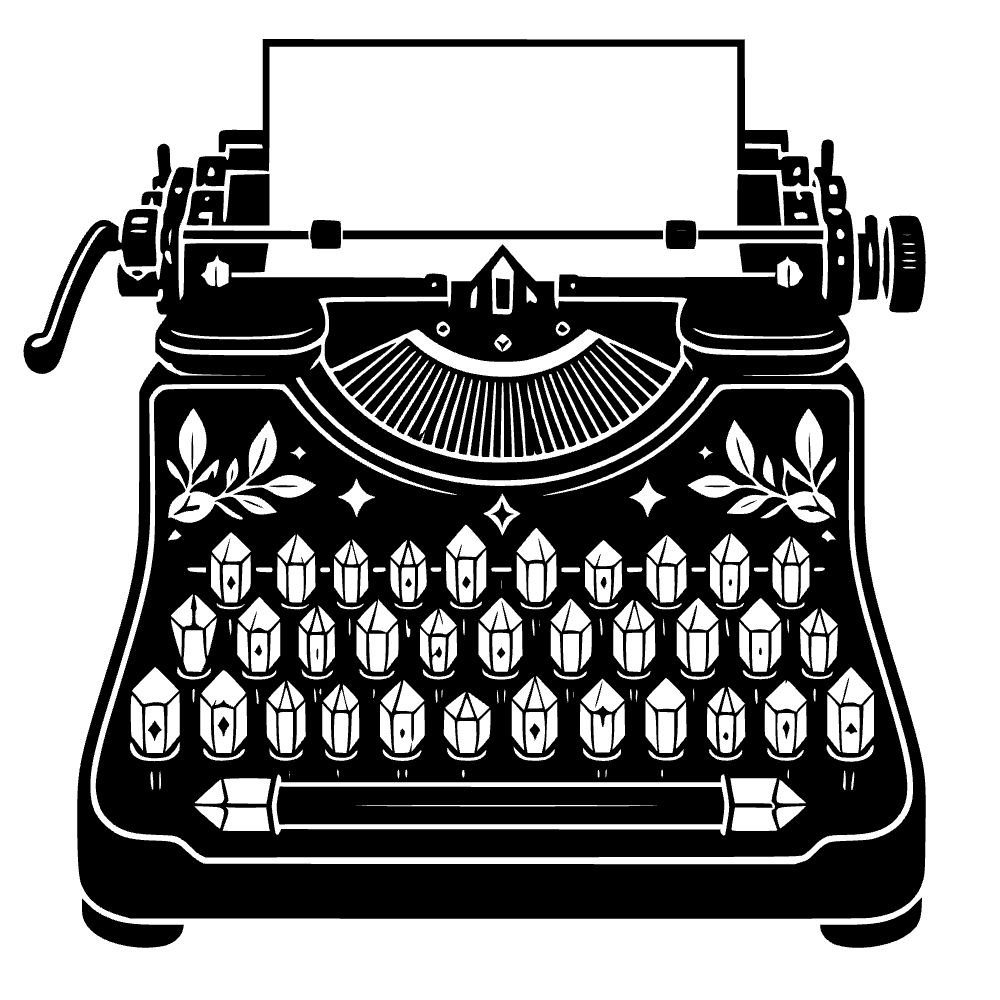 Typewriter Key Icon SVG SVG cut file preview