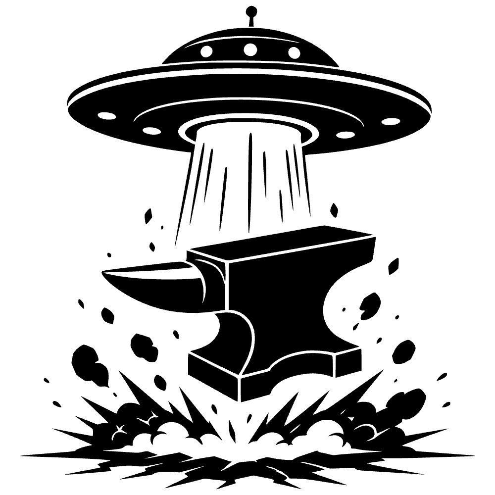 Ovni soltando una piedra — archivo SVG