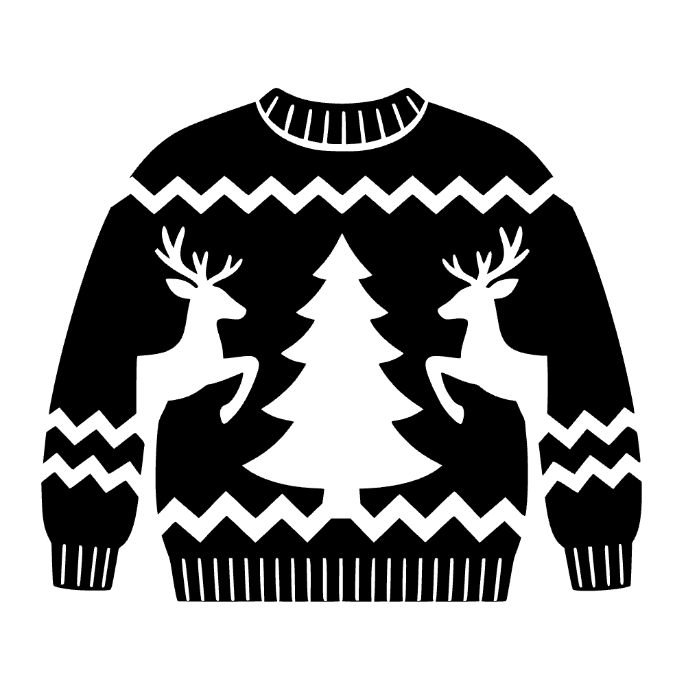 Suéter navideño feo — archivo SVG