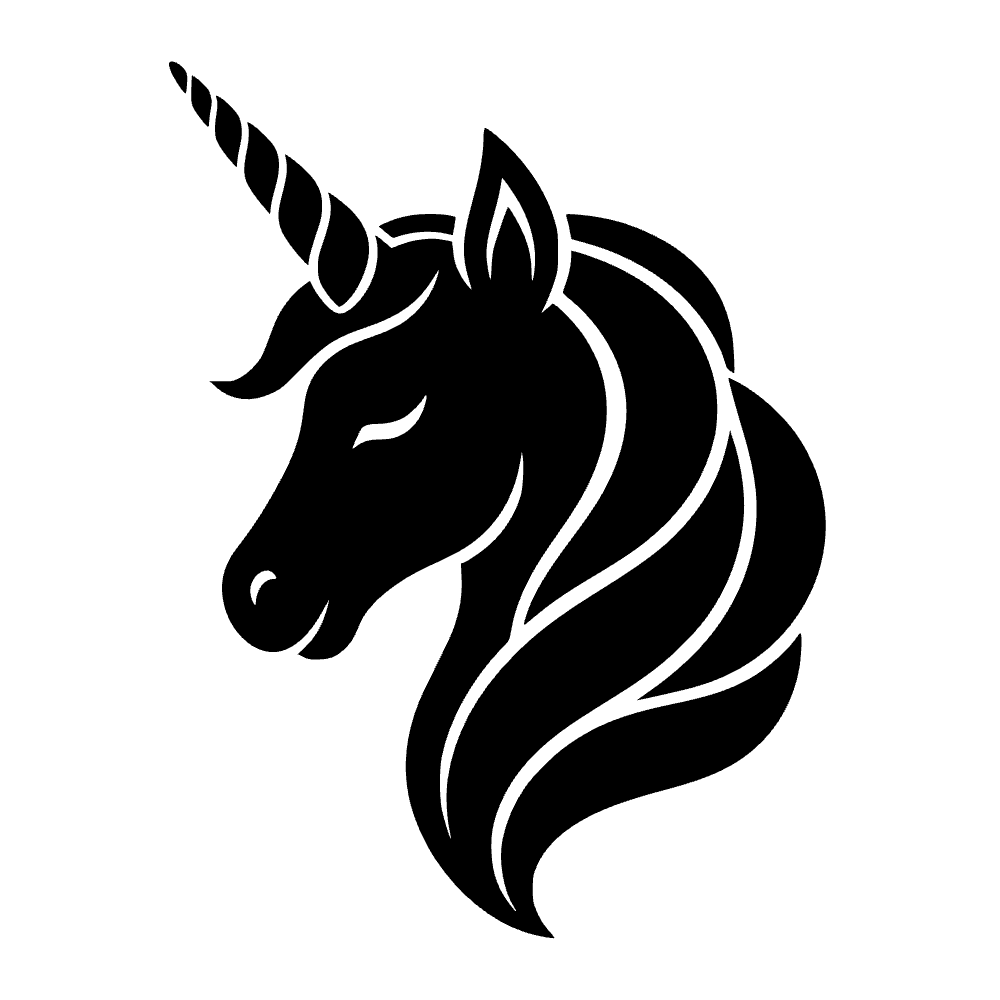 Cabeza de unicornio — archivo SVG