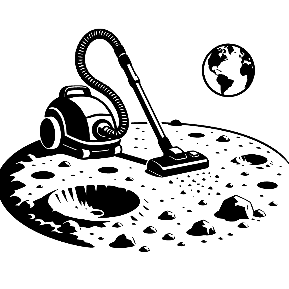 Aspiradora explorando el polvo — archivo SVG