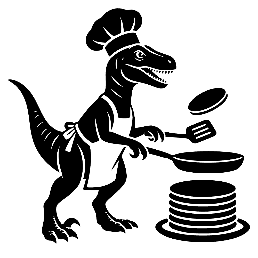 Chef velociraptor — archivo SVG