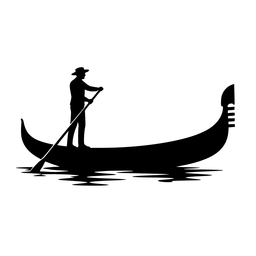 Ícono de góndola de Venecia — archivo SVG