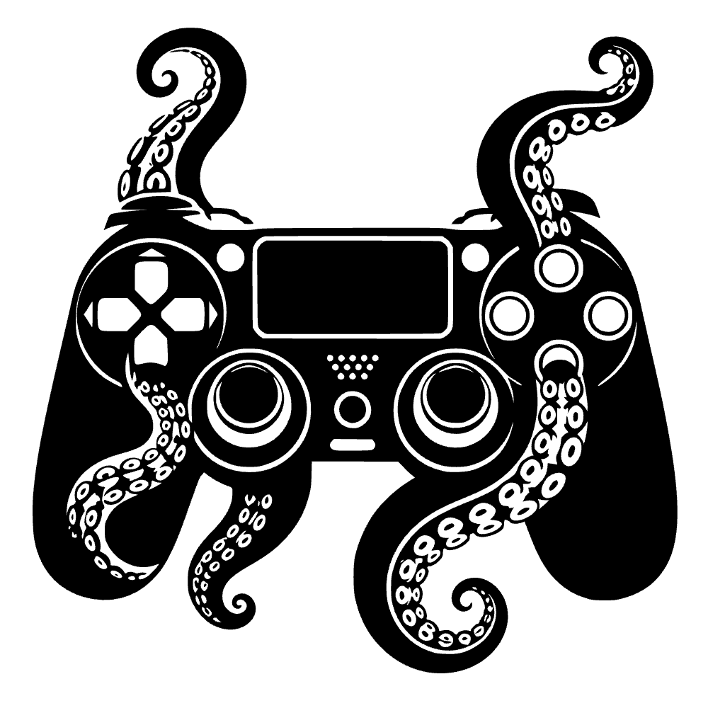 Video Game Controller Octopus SVG SVG cut file preview