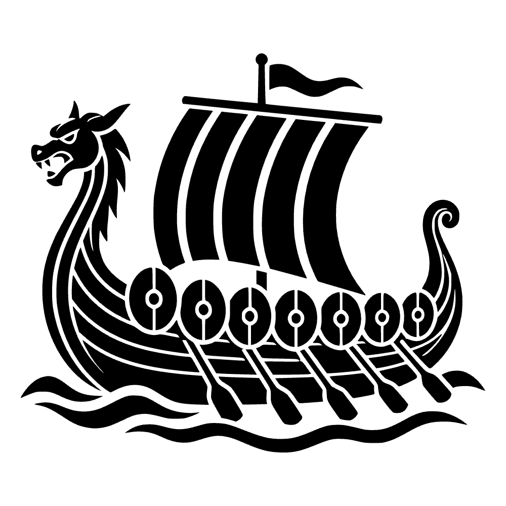 Drakkar vikingo — archivo SVG