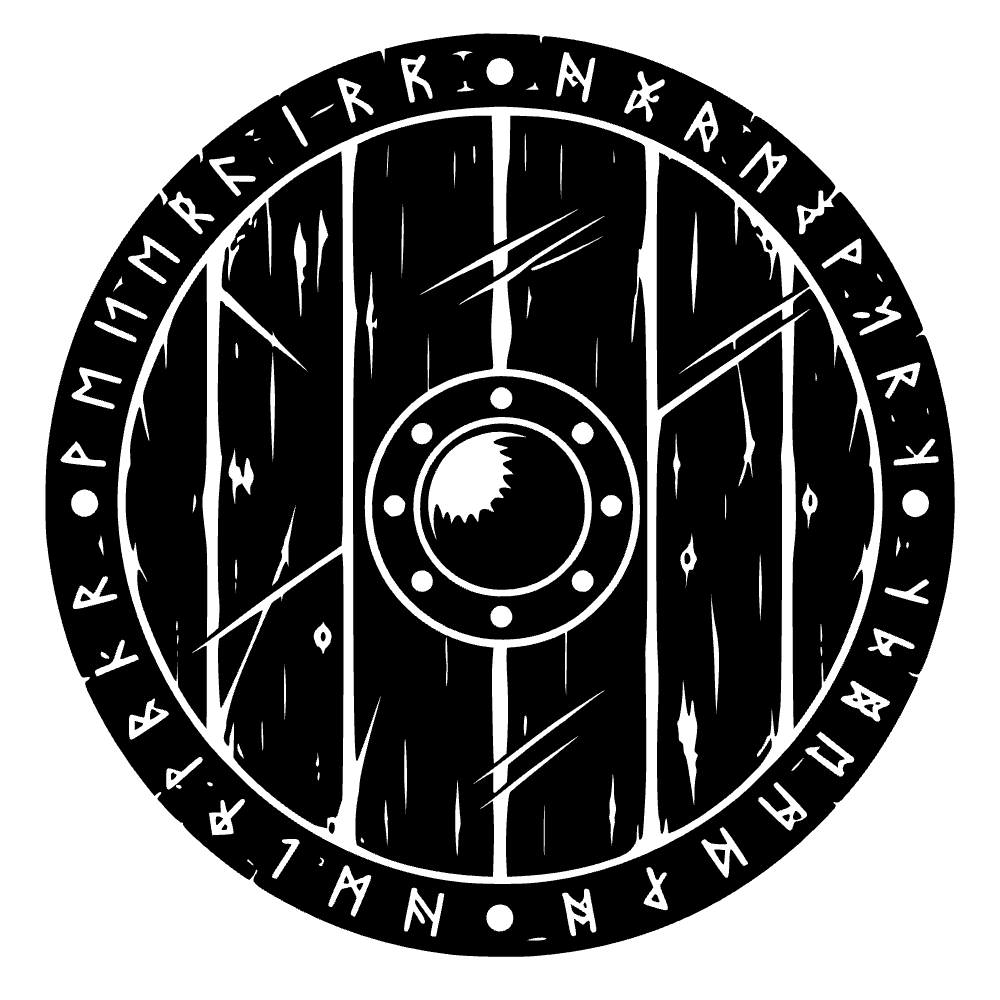 Viking Longship Shield SVG cut file