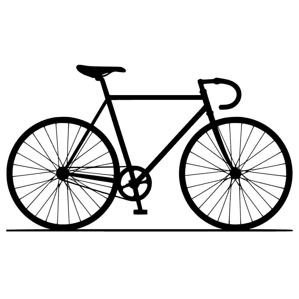 Vintage Bicycle Profile SVG cut file preview