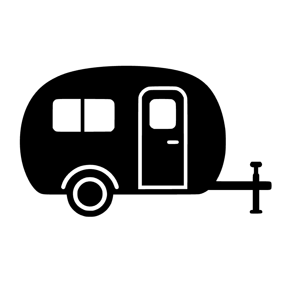 Caravana vintage — archivo SVG