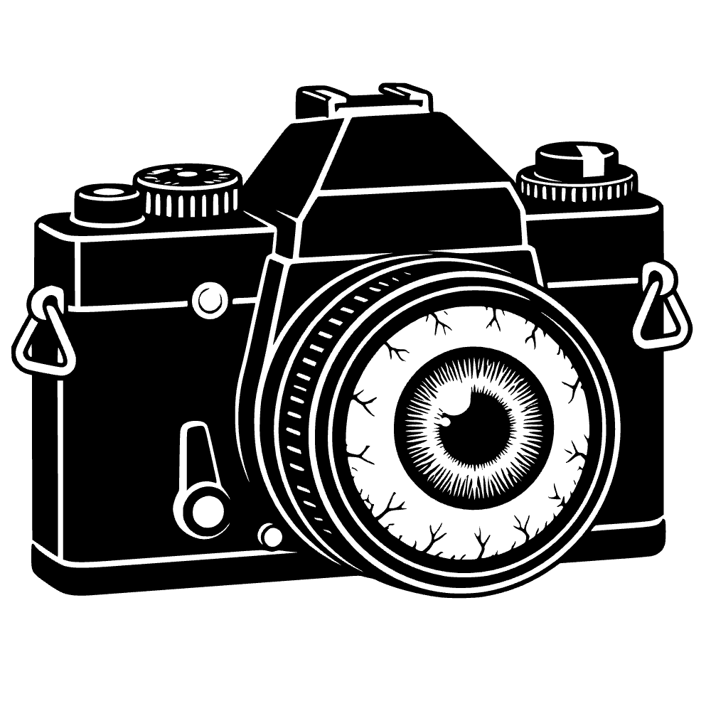 Vintage Film Camera Silhouette SVG cut file preview