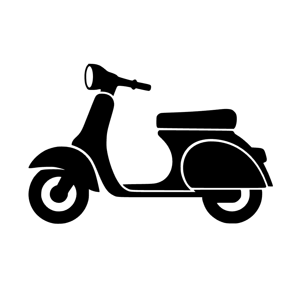 Scooter vintage — archivo SVG