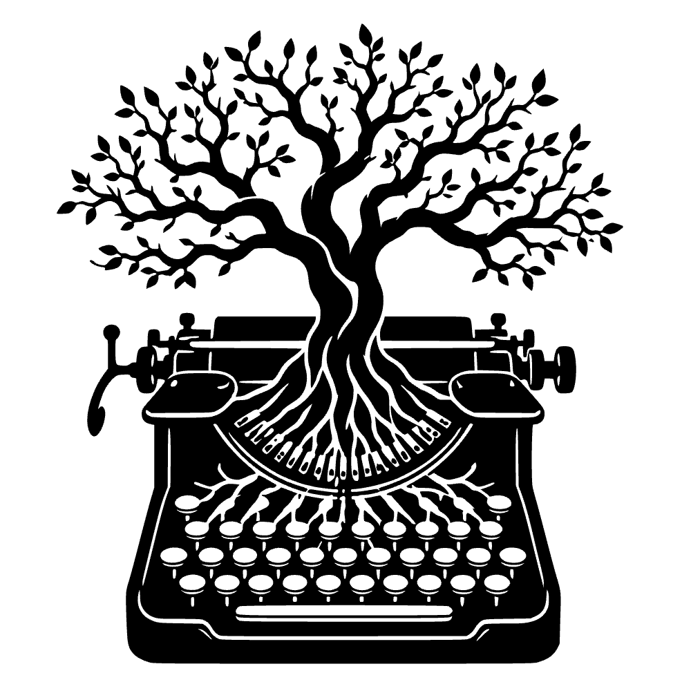 Raíces de máquina de escribir vintage — archivo SVG