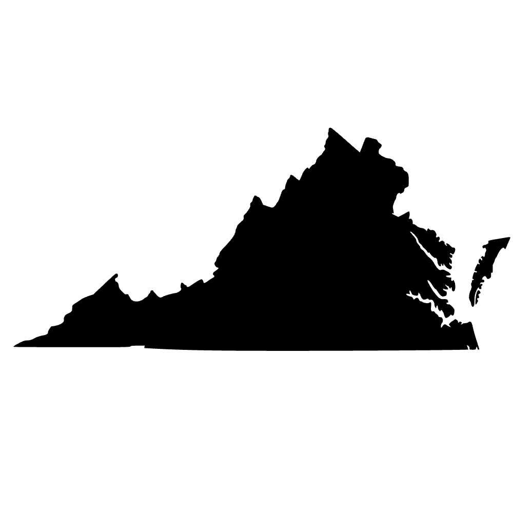 Mapa de Virginia — archivo SVG