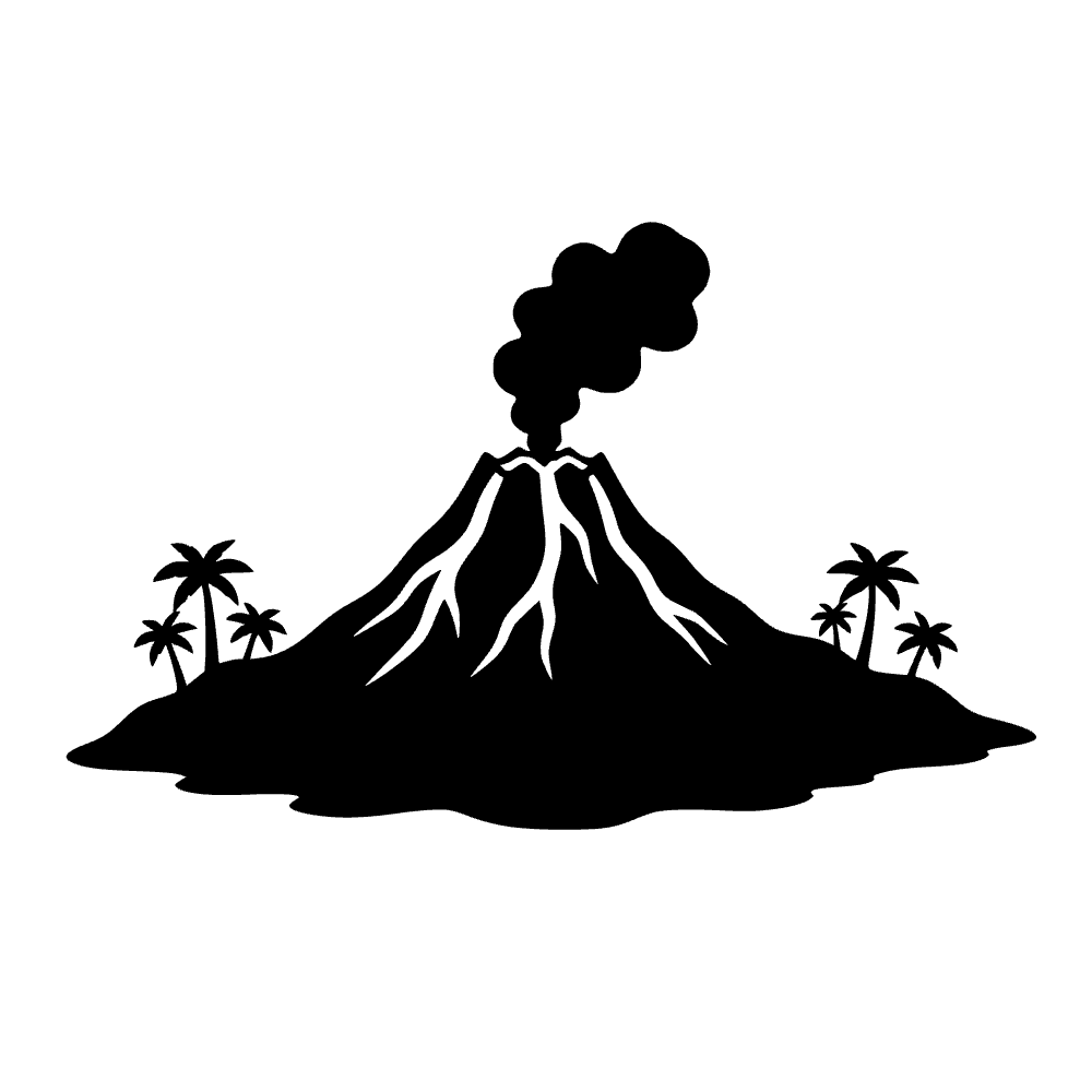 Isla volcán — archivo SVG