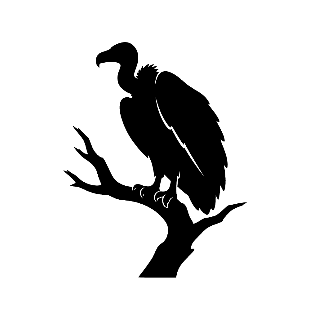 Buitre posado — archivo SVG