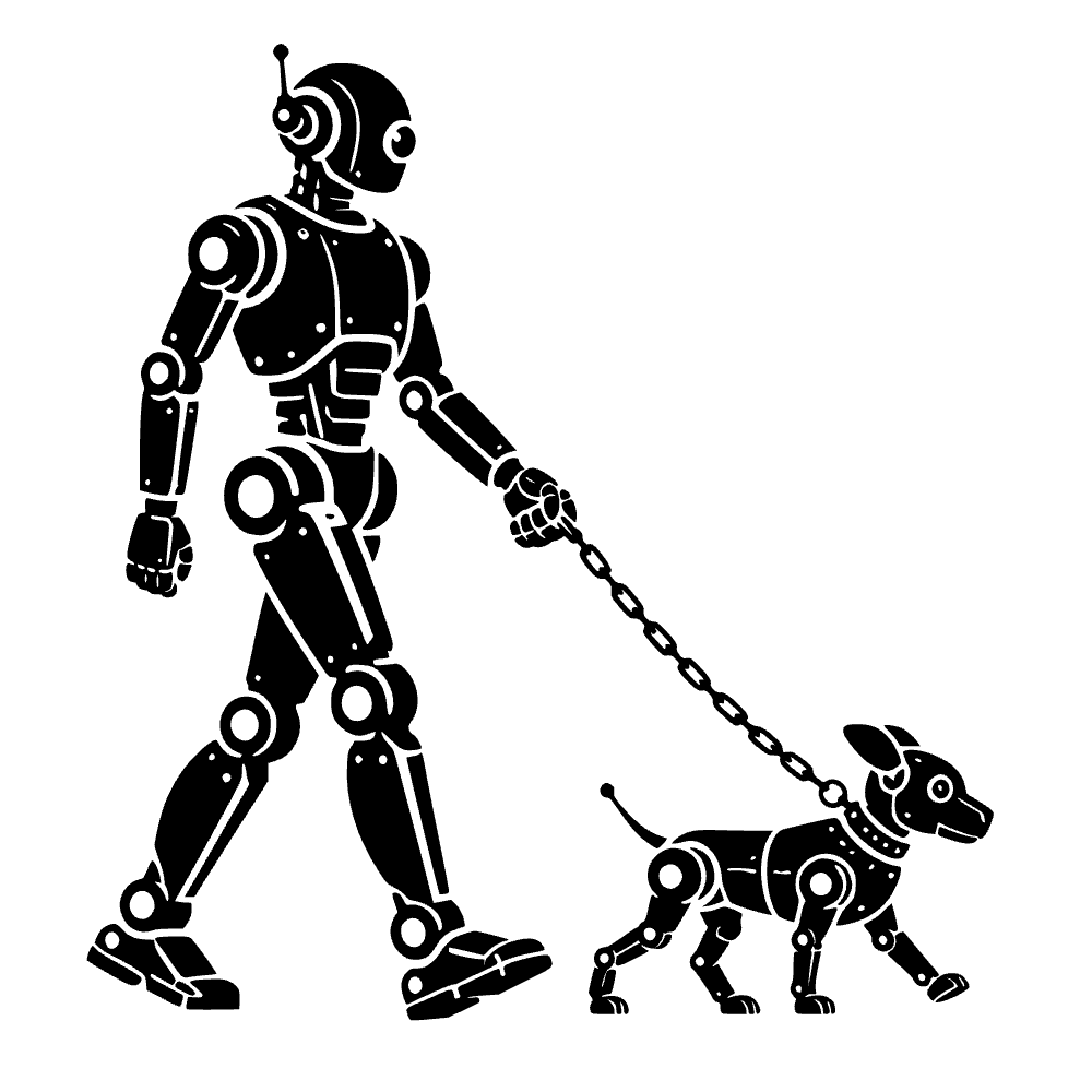 Walking Robot and Dog SVG cut file preview