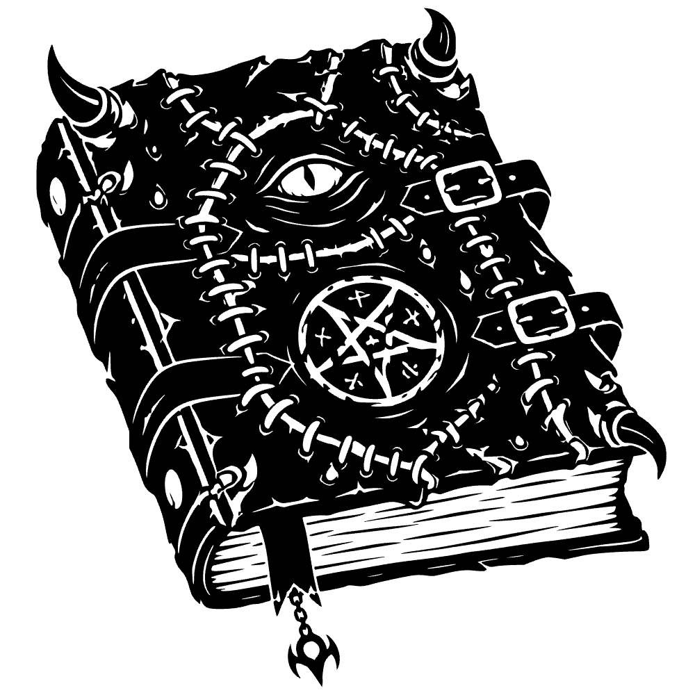 Libro de hechizos de hechicero — archivo SVG