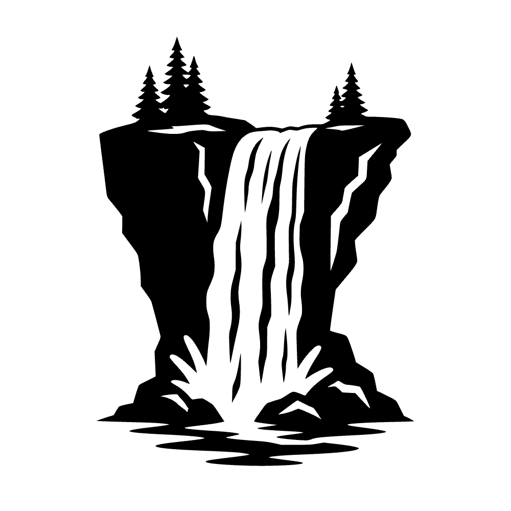 Cascada en acantilado — archivo SVG