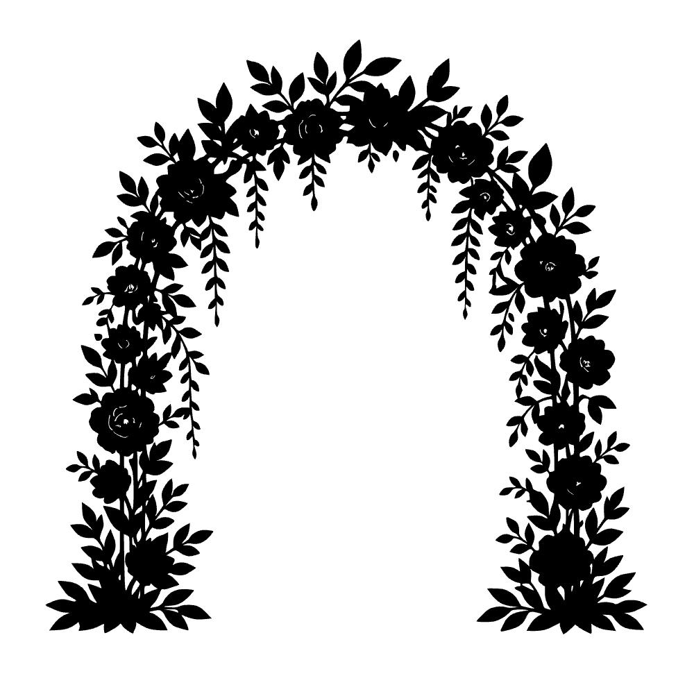 Flores de arco de boda — archivo SVG