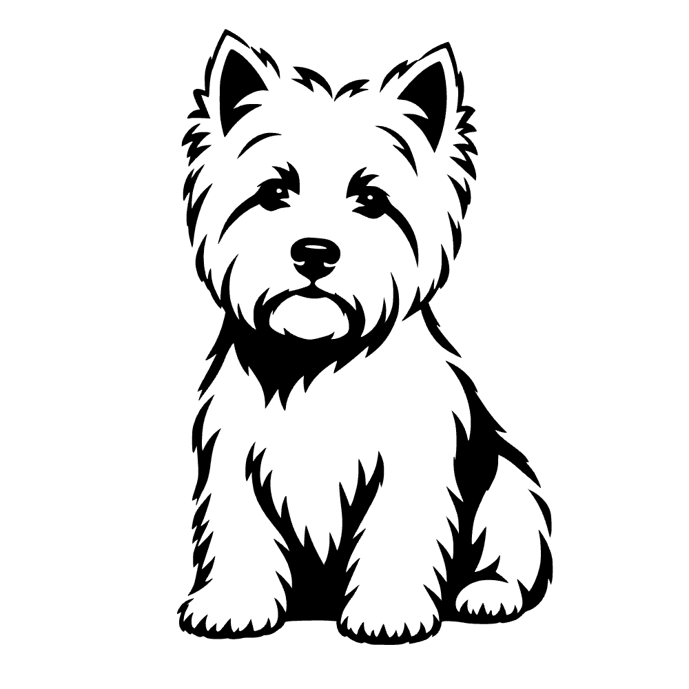 Terrier de las Tierras Altas de West — archivo SVG