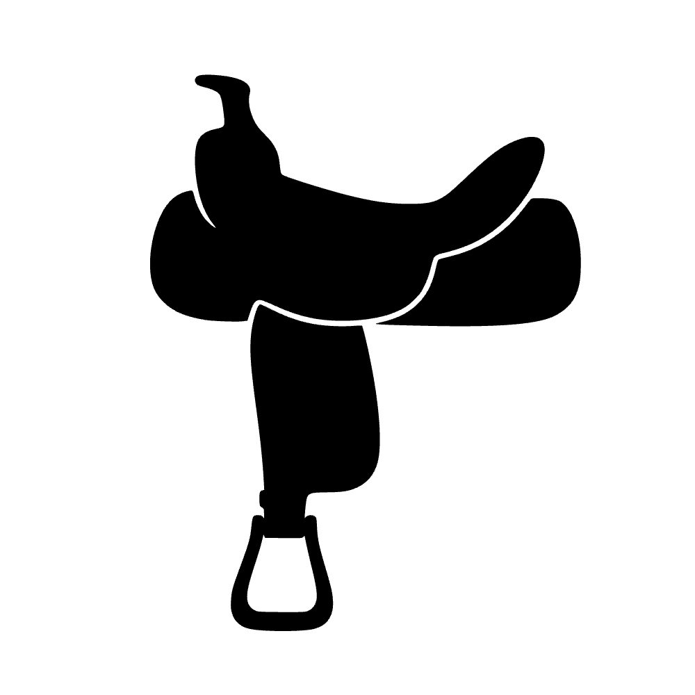 Silla de montar occidental — archivo SVG
