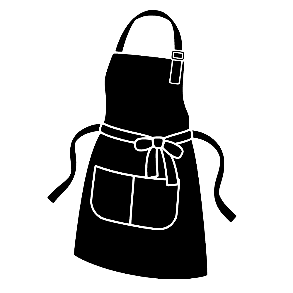 Delantal de cocina completo — archivo SVG