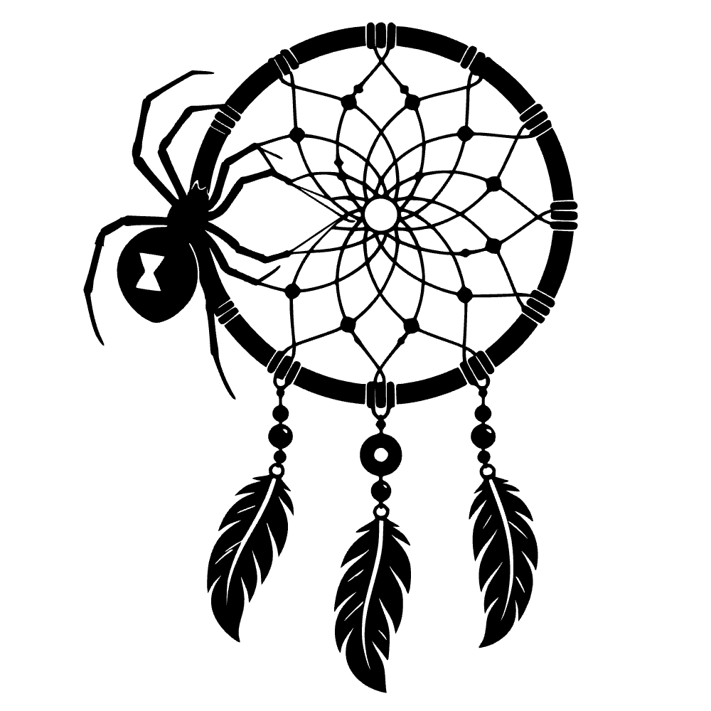 Widow Spider Weaving Web SVG cut file preview