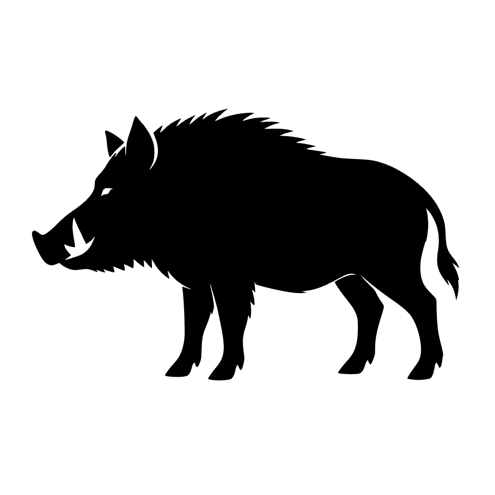 Jabalí de pie — archivo SVG