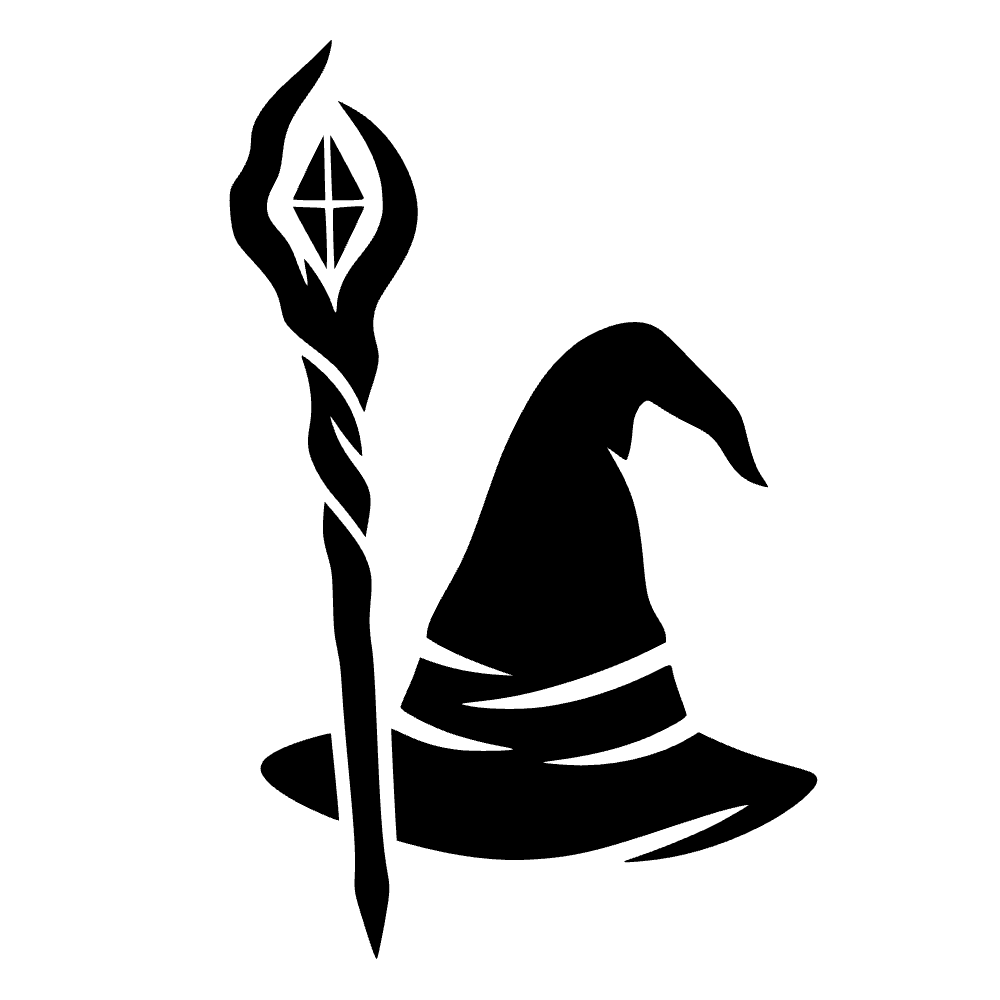 Sombrero de bastón de mago — archivo SVG