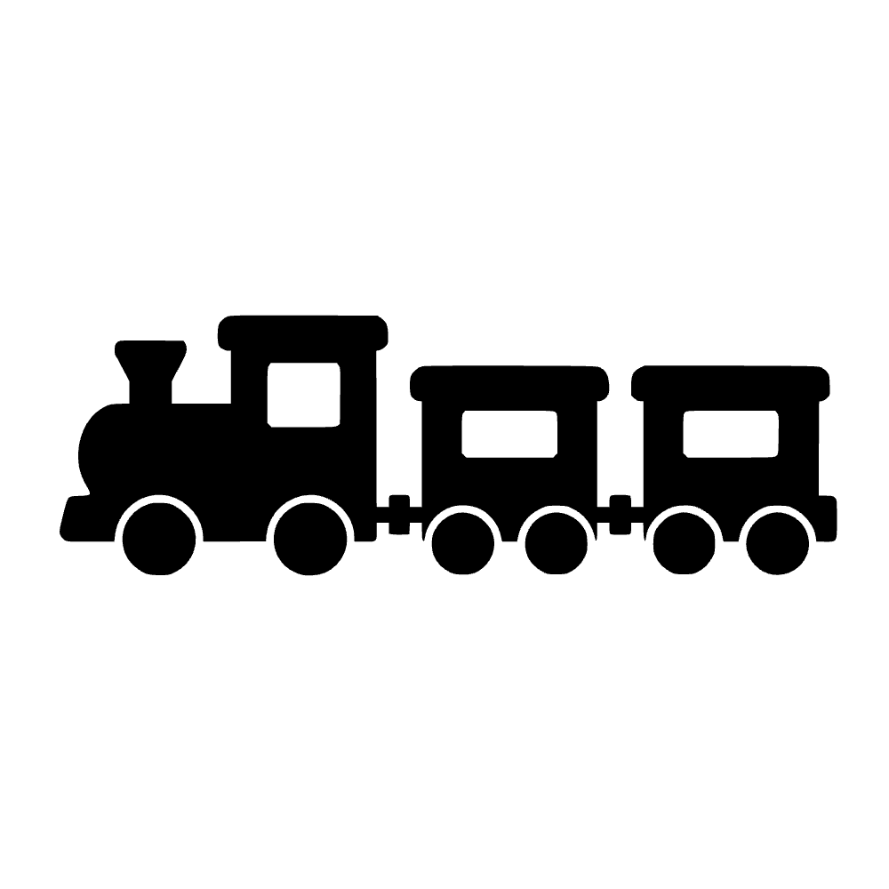 Tren de juguete de madera — archivo SVG
