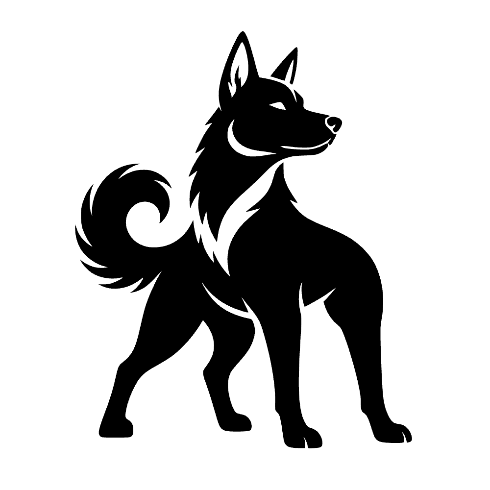 Año del perro estilizado — archivo SVG